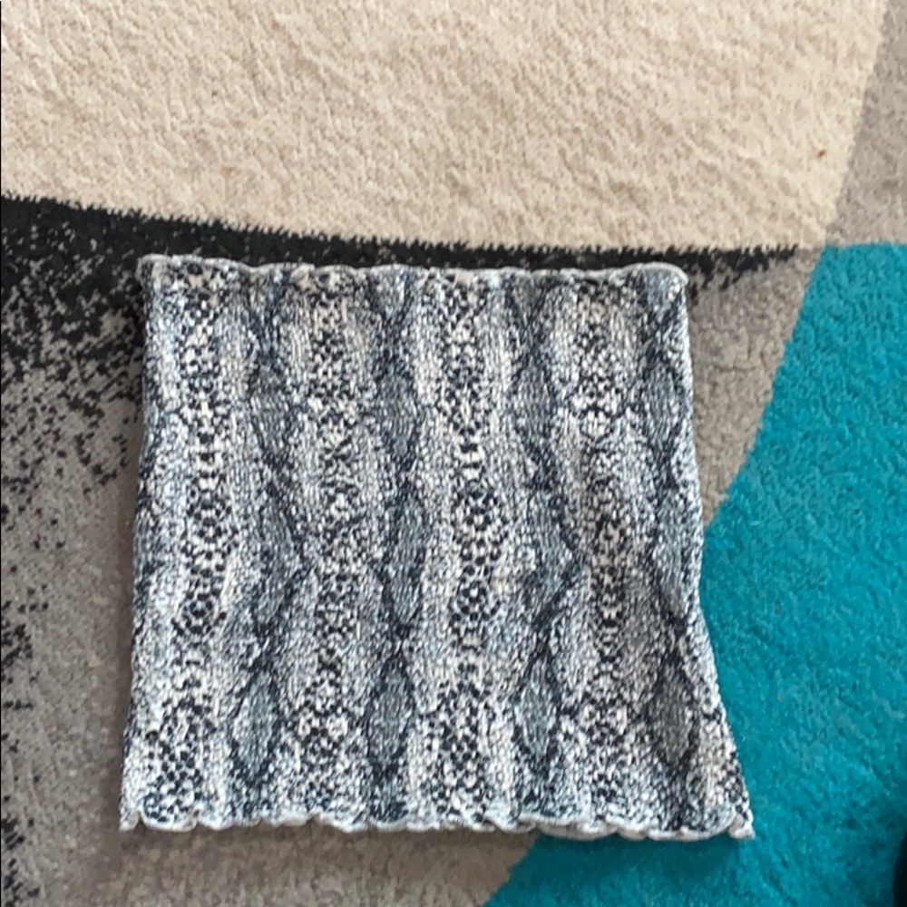 Snake print tube top